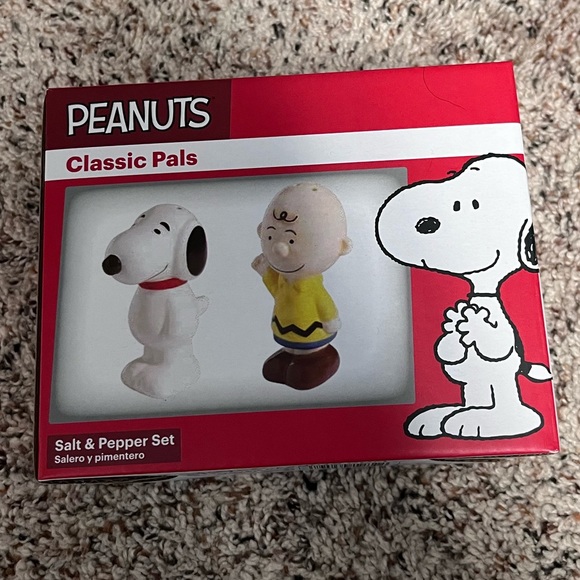 Peanuts Kitchen Peanuts Charlie Brown Snoopy Durastone Ceramic Salt